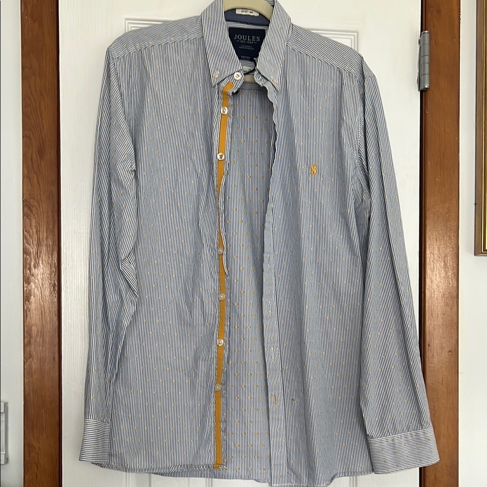 Joules Men's Blue Striped Shirt